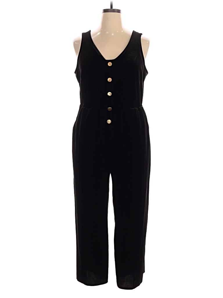 Pre-owned Eloquii Elements Jumpsuit In Black