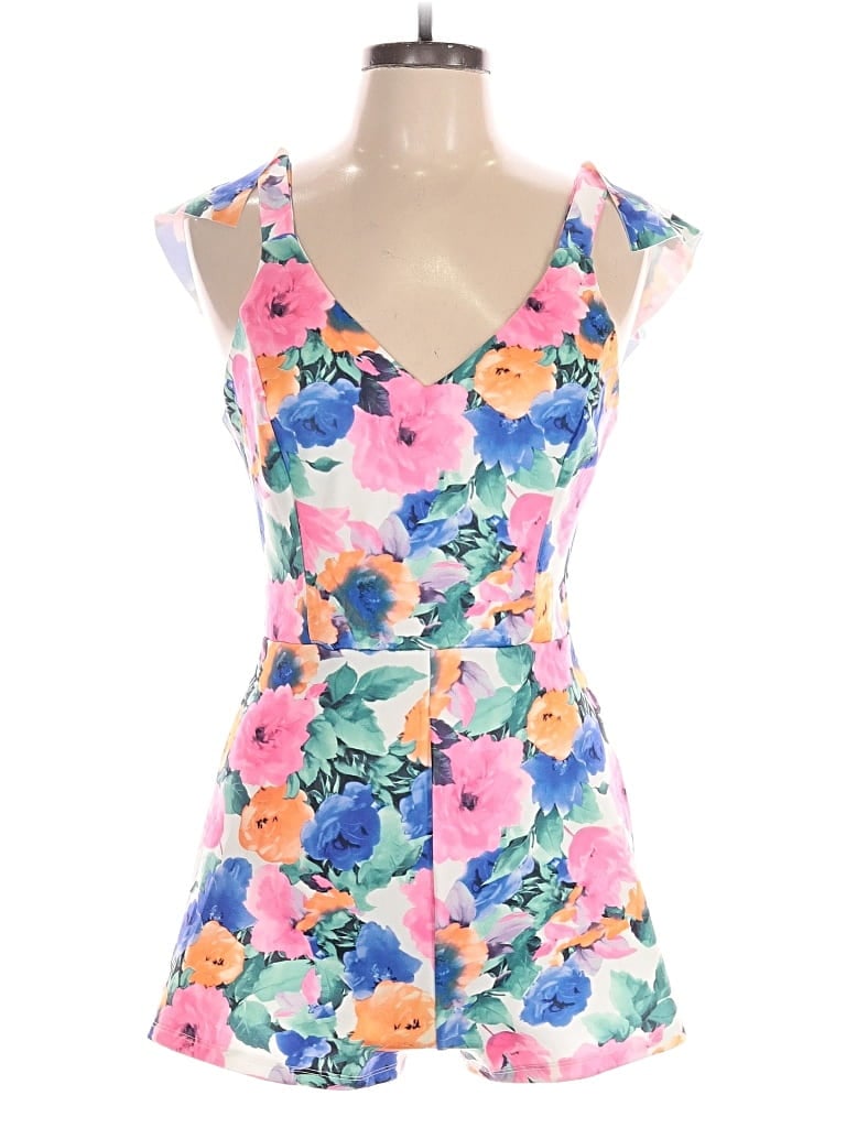 Fashion Nova Romper In Multi