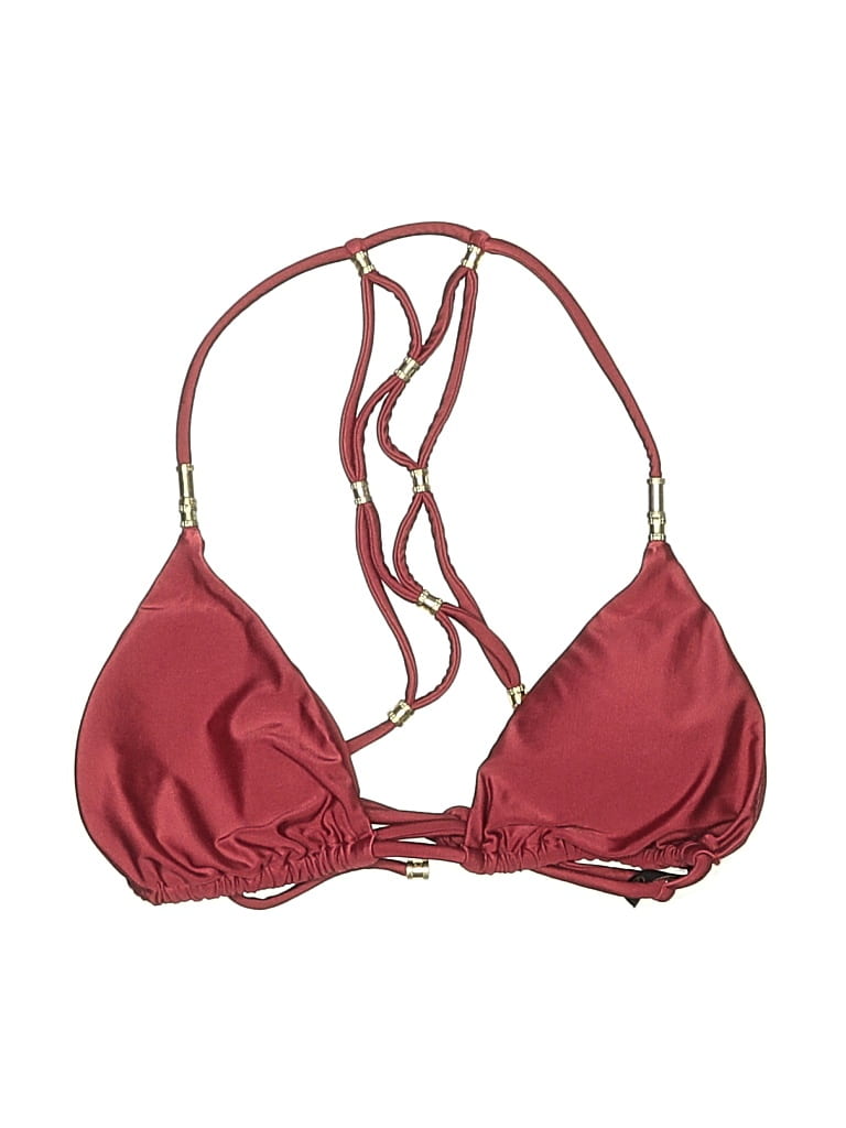 Pre-owned Vix By Paula Hermanny Swimsuit Top Red Swimwear