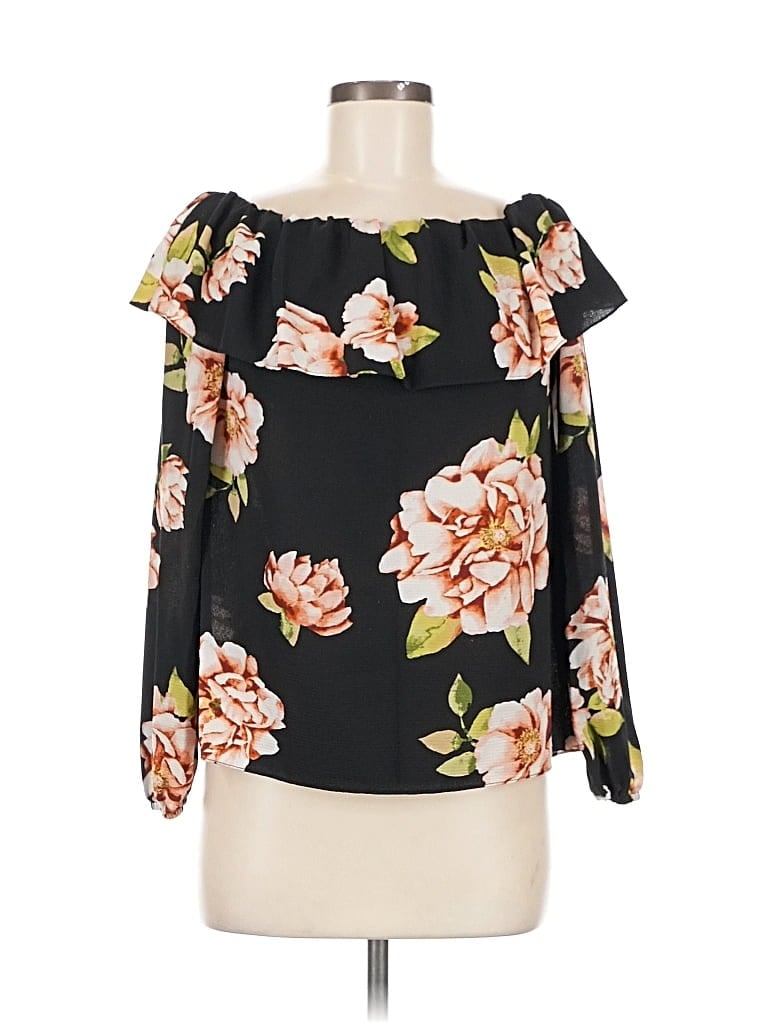 MOA MOA Pre-owned 3/4 Sleeve Blouse In Black