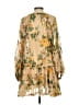 o.p.t 100% Polyester Floral Tan Cocktail Dress Size S - photo 2
