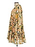 o.p.t 100% Polyester Floral Tan Cocktail Dress Size S - photo 5