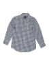 Crewcuts Checkered-gingham Blue Long Sleeve Button-Down Shirt Size 4 - 5 - photo 1