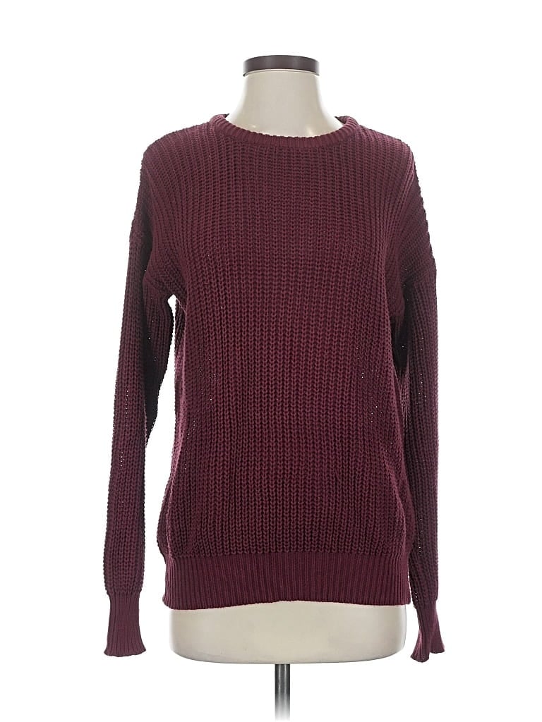 Pre-owned American Apparel Pullover Sweater In Burgundy
