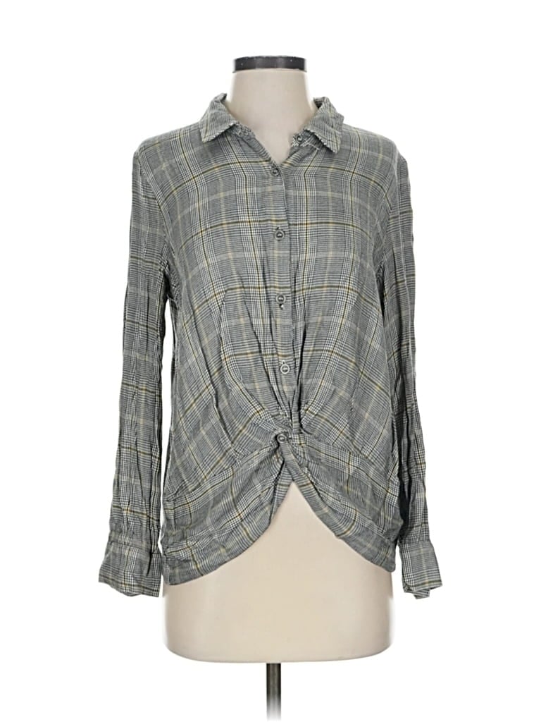 Pre-owned Gibson Latimer 3/4 Sleeve Button Down Shirt In Gray