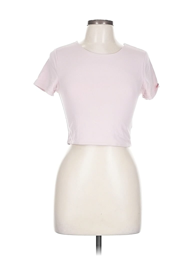 Pre-owned Babaton Short Sleeve T-shirt In Pink