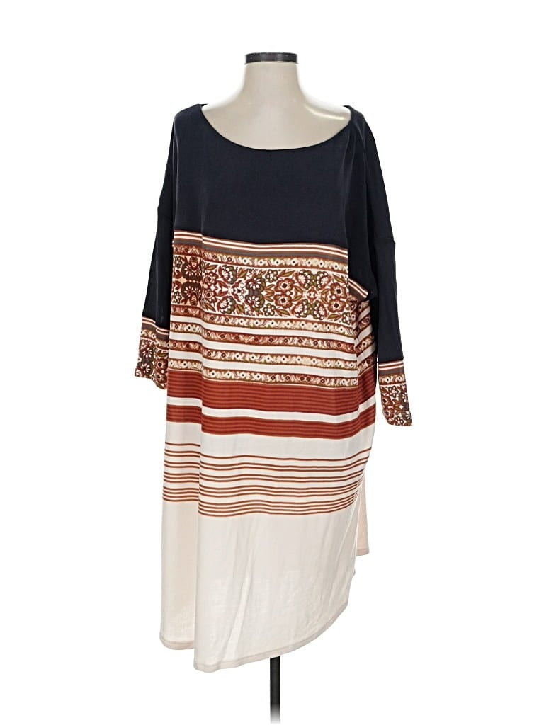 Free People 3/4 Sleeve T-shirt In Black