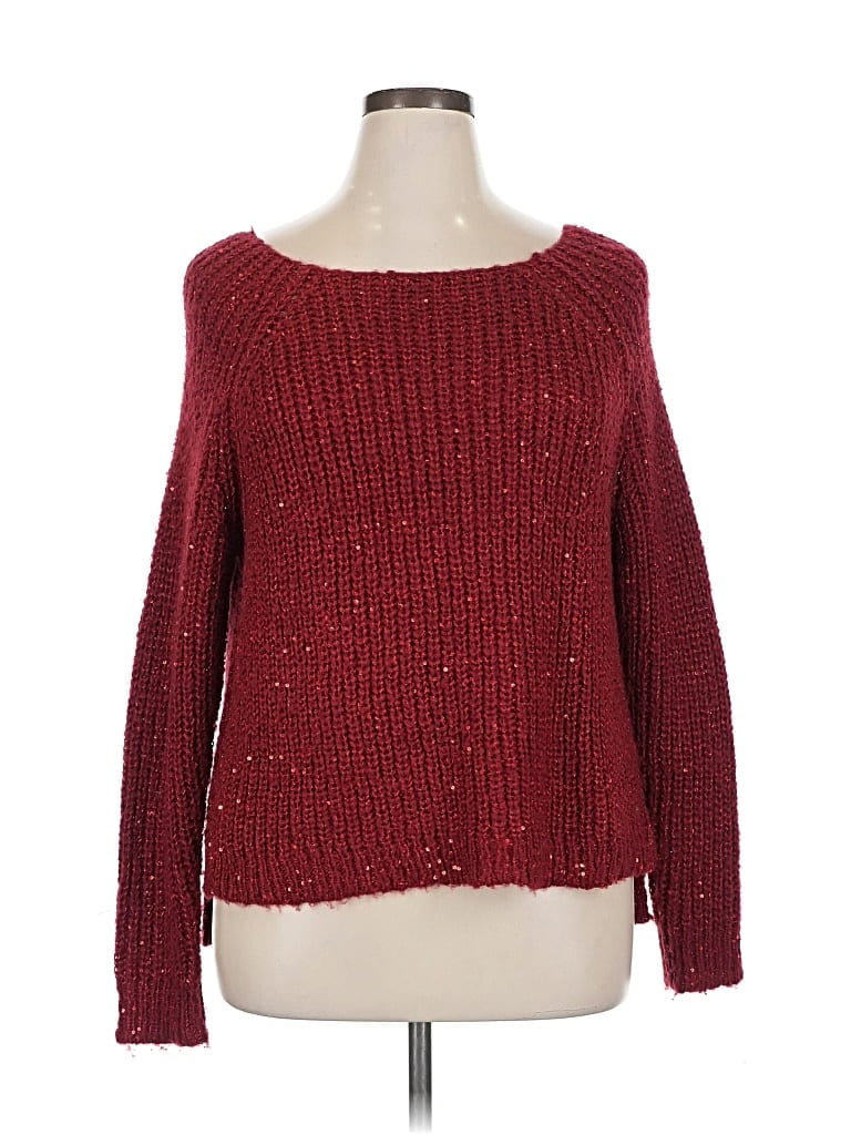 Pre-owned Jennifer Lopez Pullover Sweater In Red