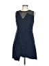Topshop Solid Blue Cocktail Dress Size 10 - photo 1