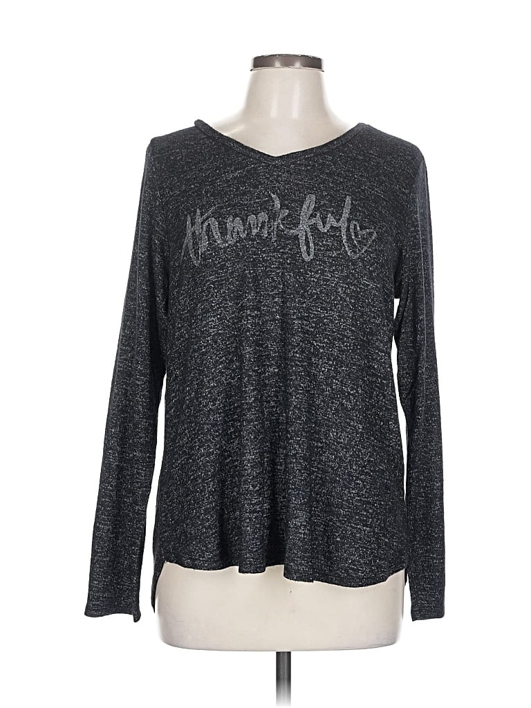 Pre-owned Sonoma Goods For Life Long Sleeve T-shirt In Gray