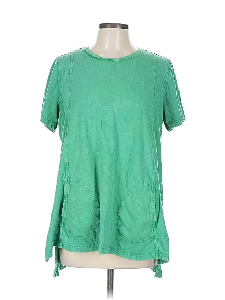 Pre-owned Logo By Lori Goldstein Short Sleeve T-shirt In Green