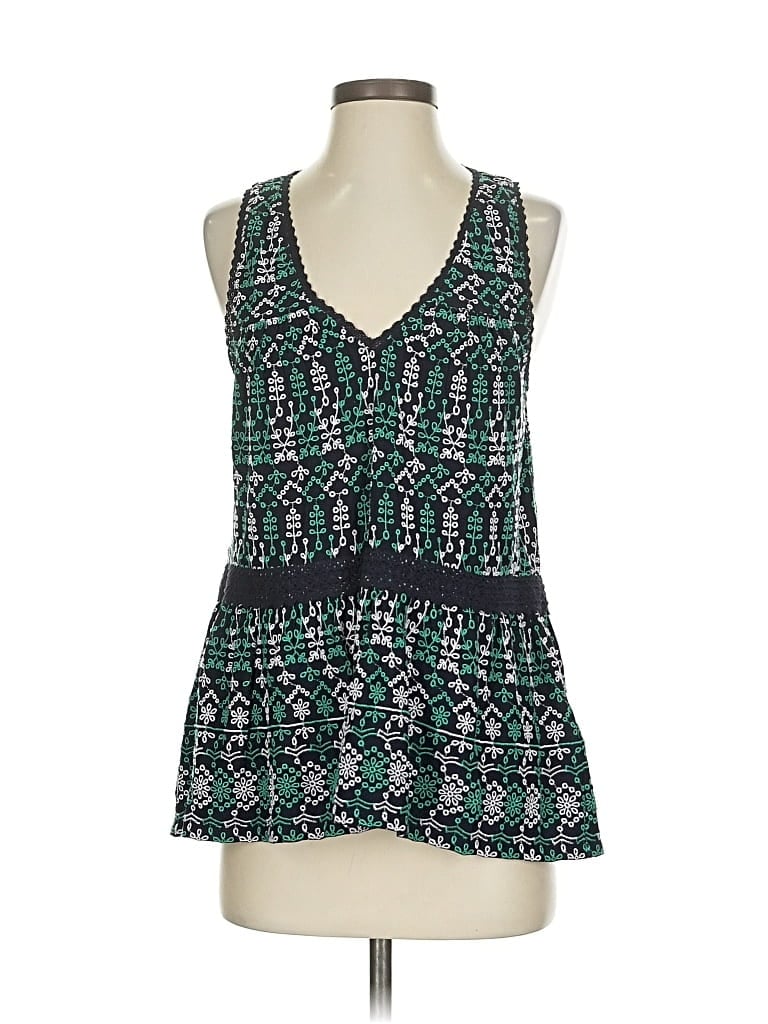MAEVE BY ANTHROPOLOGIE Pre-owned Sleeveless Blouse In Green