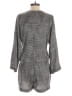 BCBGMAXAZRIA 100% Recycled Polyester Chevron-herringbone Gray Black Romper Size S - photo 2