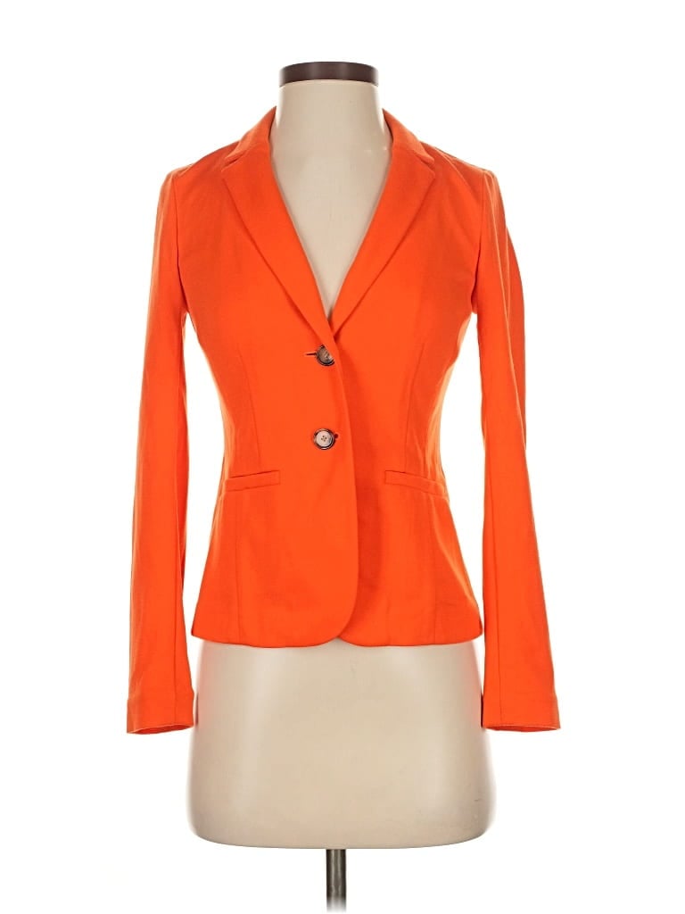 Pre-owned Ann Taylor Loft Blazer Jacket In Orange