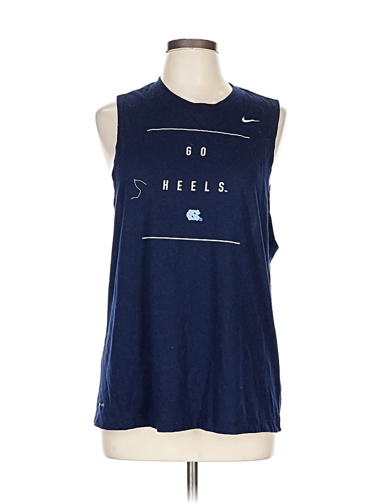 Pre-owned Nike Sleeveless T-shirt In Blue