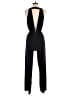 Bebe 100% Polyester Solid Black Jumpsuit Size 0 - photo 2