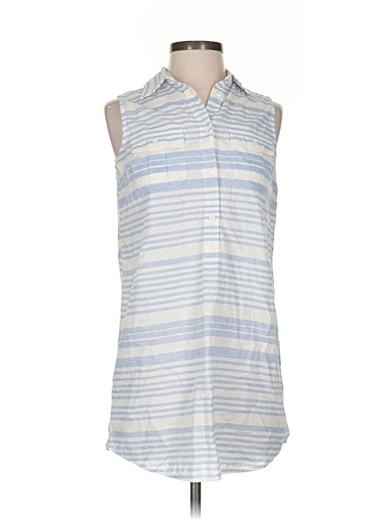 Pre-owned J.crew Factory Store Sleeveless Blouse In Gray