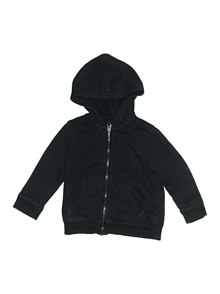Pre-owned Cat & Jack Kids' Zip Up Hoodie In Black
