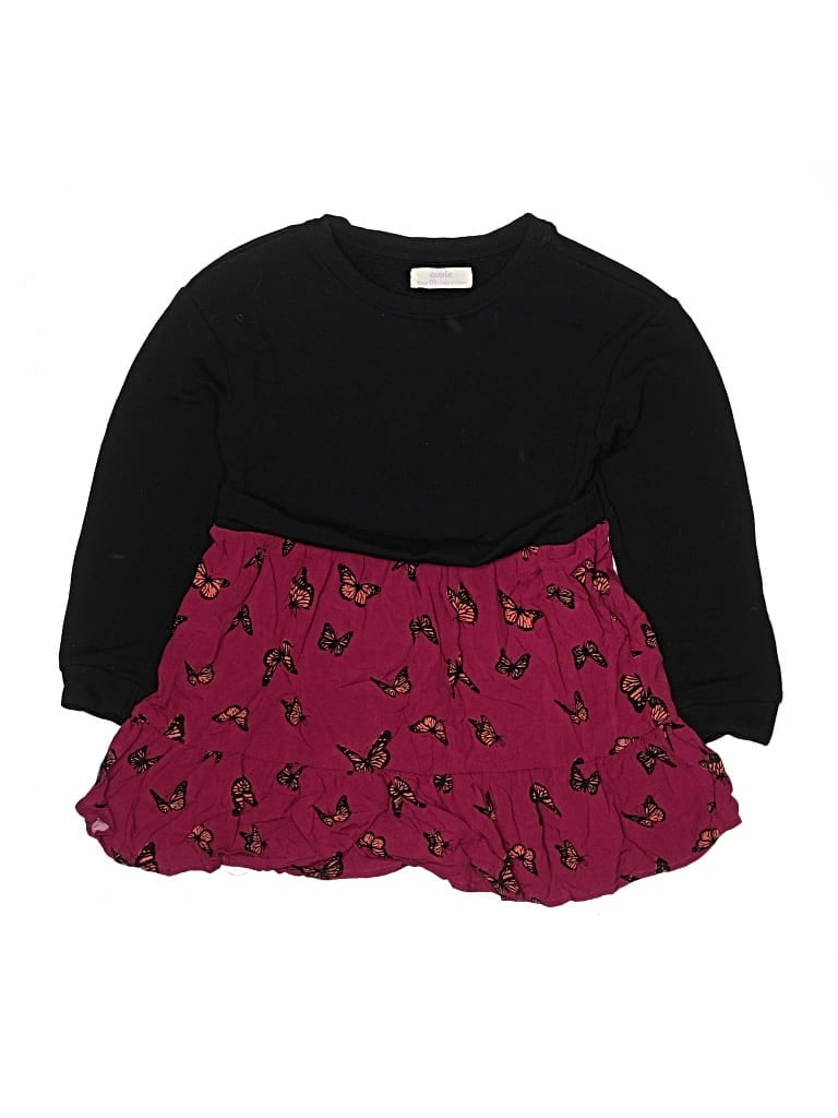 Pre-owned Assorted Brands Kids' Dress In Burgundy