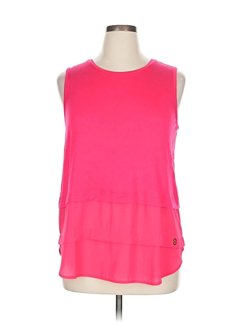 Pre-owned Michael Michael Kors Sleeveless Top Pink Halter Neckline Tops