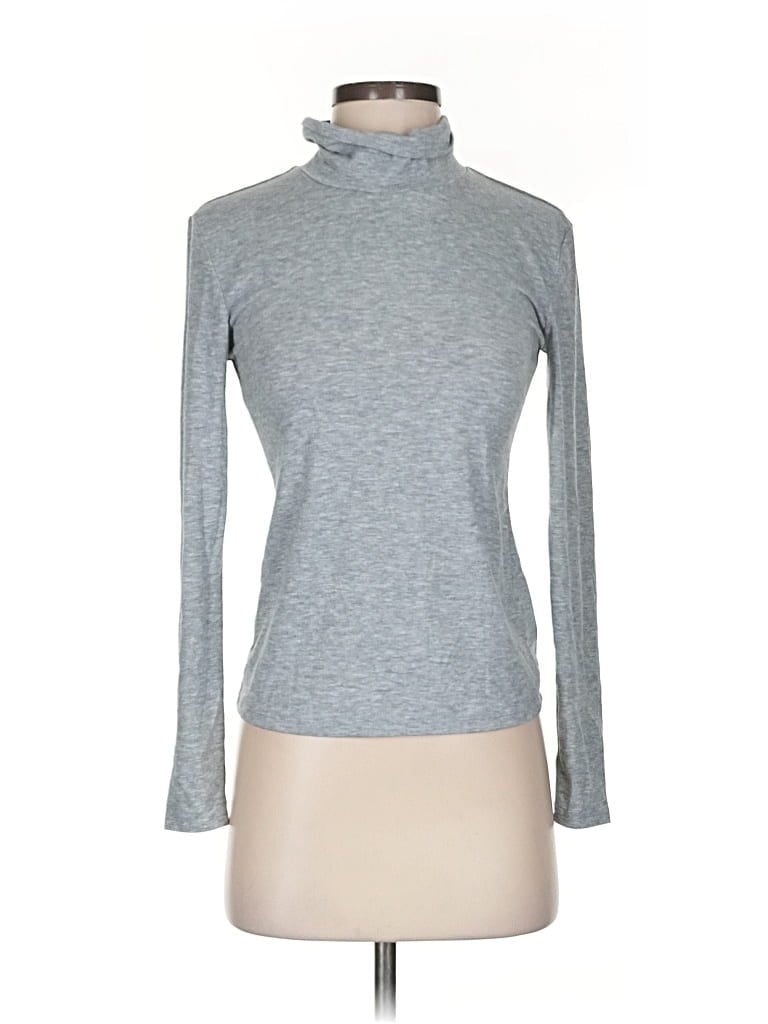 Pre-owned Open Edit Turtleneck Sweater In Gray