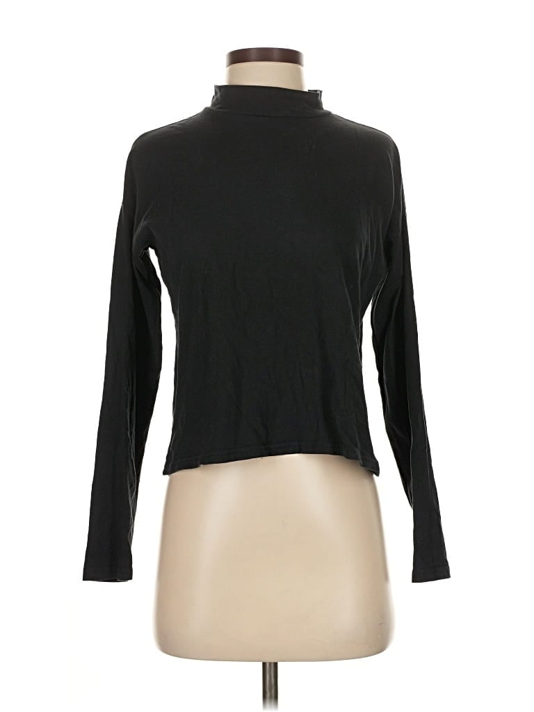 Pre-owned Everlane Long Sleeve Turtleneck In Black