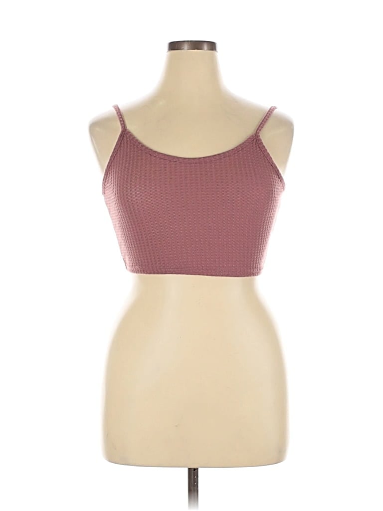 UNBRANDED Pre-owned Tank Top Burgundy Strapless Neckline Tops