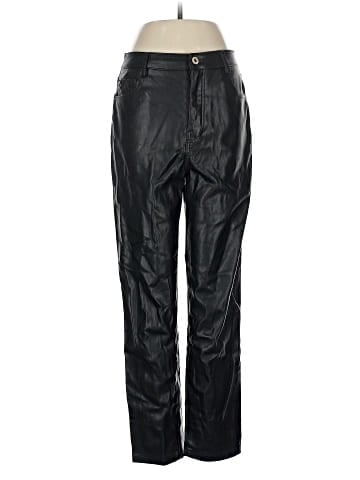 Zara Faux Leather Pants (view 1)