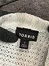 Torrid Checkered-gingham Silver Pullover Sweater Size 1X Plus (1) - photo 7