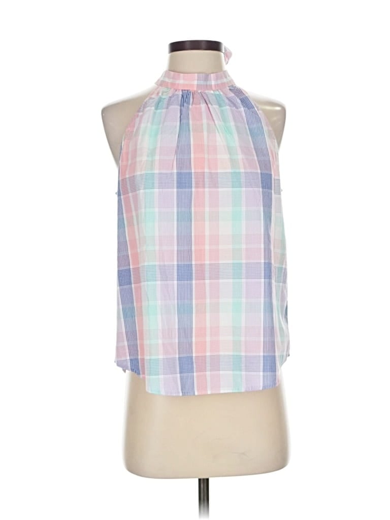 J.crew Factory Store Sleeveless Blouse In Multi