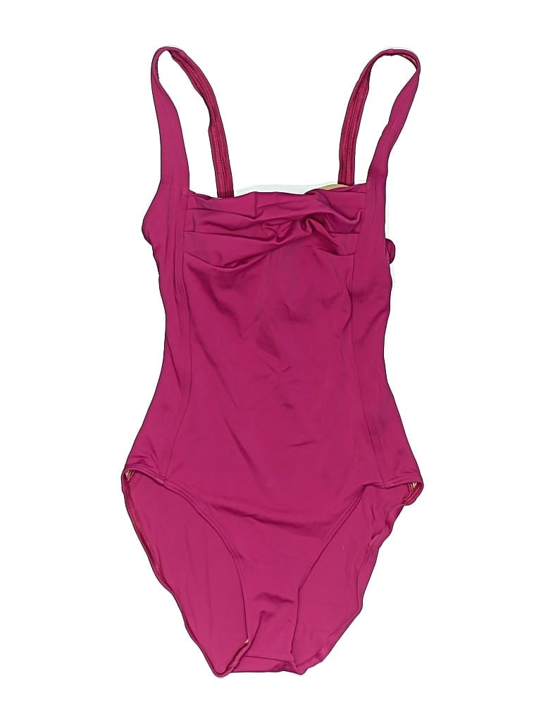 CALVIN KLEIN Pre-owned One Piece Swimsuit In Burgundy