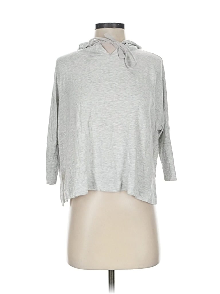 Pre-owned Lou & Grey For Loft Cardigan Sweater In Silver