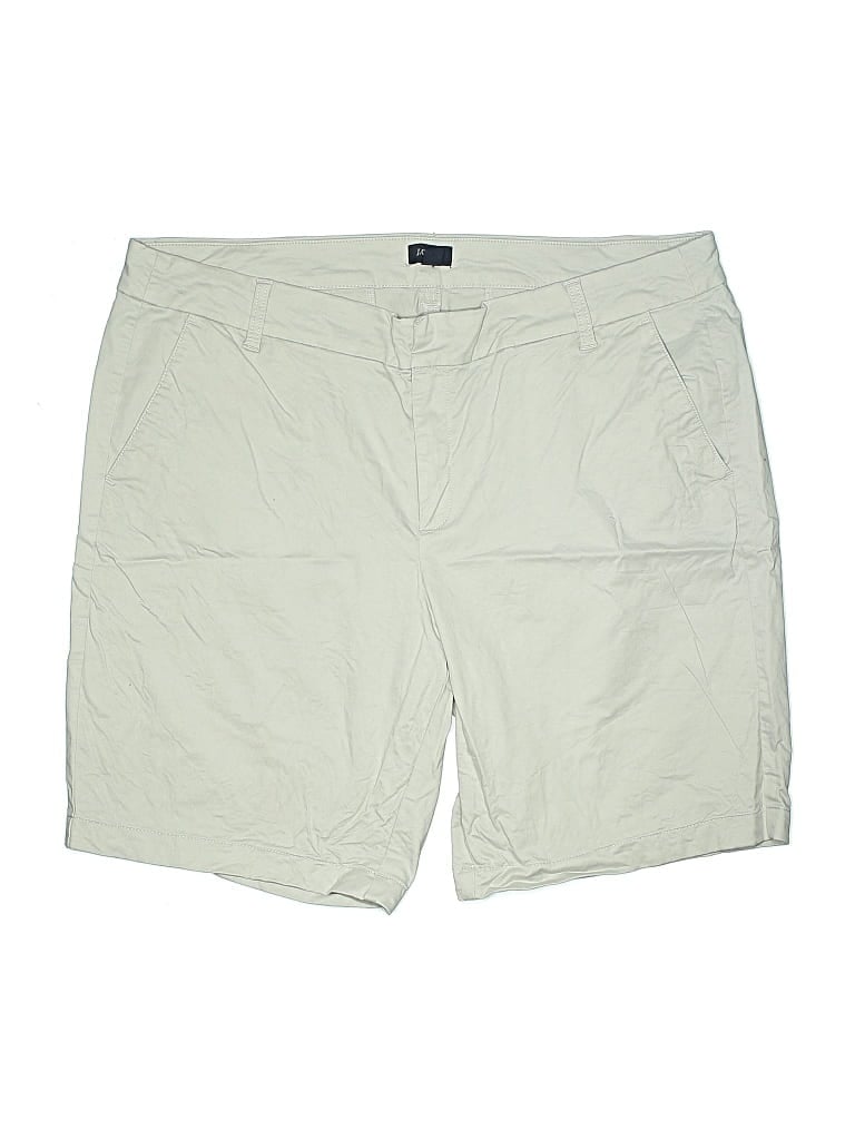 Pre-owned J.crew Factory Store Khaki Shorts In White