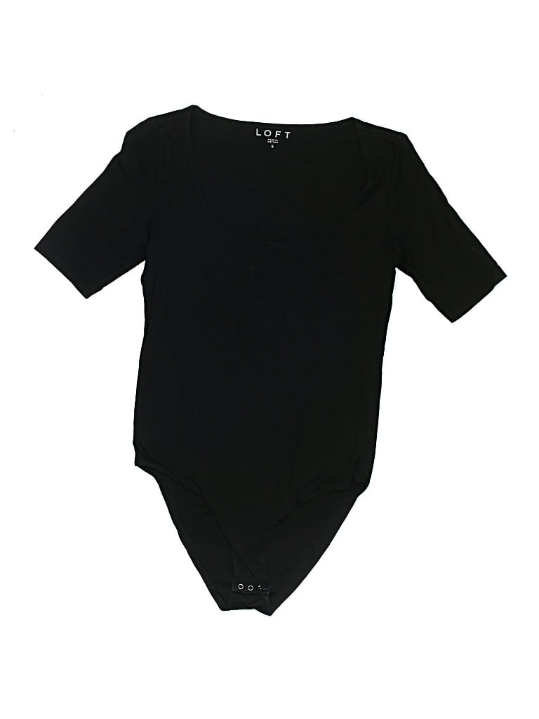 Pre-owned Ann Taylor Loft Bodysuit In Black