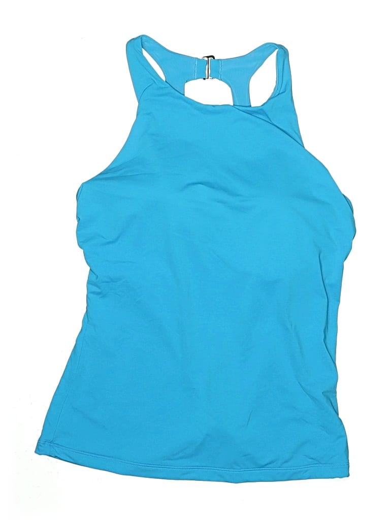 Pre-owned Athleta Swimsuit Top Blue Swimwear