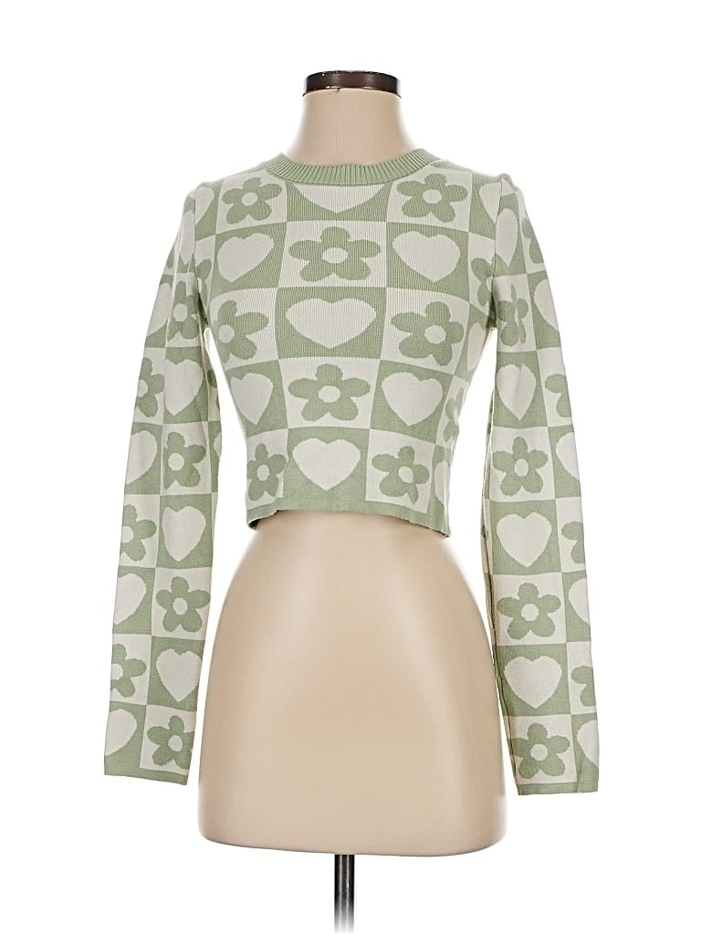 DÉBUT Pre-owned Pullover Sweater In Green