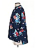 IMAN 100% Polyester Floral Blue 3/4 Sleeve Blouse Size XS - photo 5