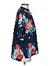 IMAN 100% Polyester Floral Blue 3/4 Sleeve Blouse Size XS - photo 4