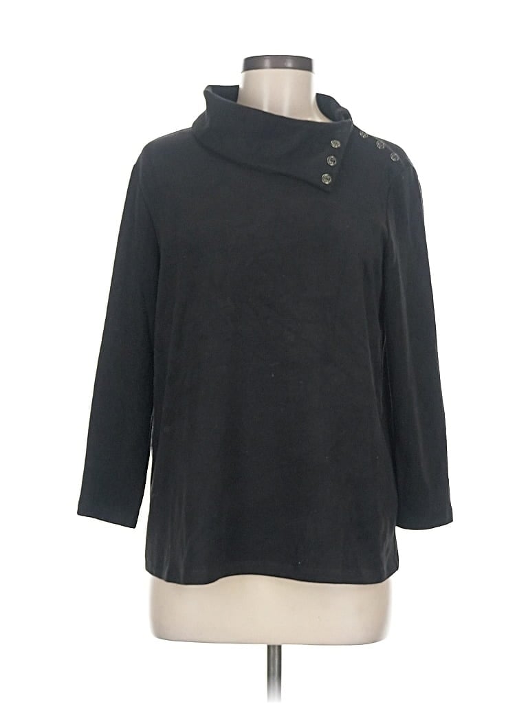 Pre-owned J. Mclaughlin Turtleneck Sweater In Black