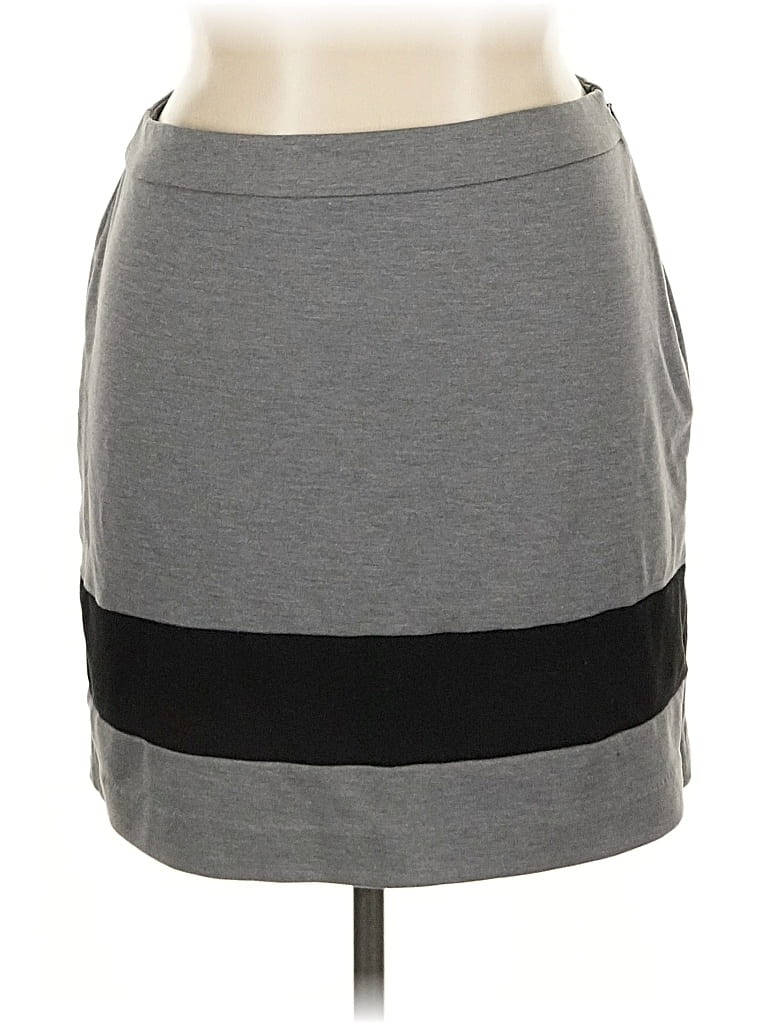 Pre-owned Ann Taylor Loft Outlet Casual Skirt In Gray
