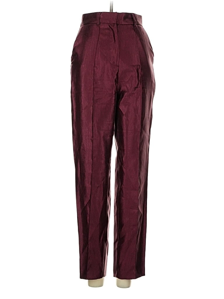 Pre-owned Asos Design Casual Pants In Burgundy