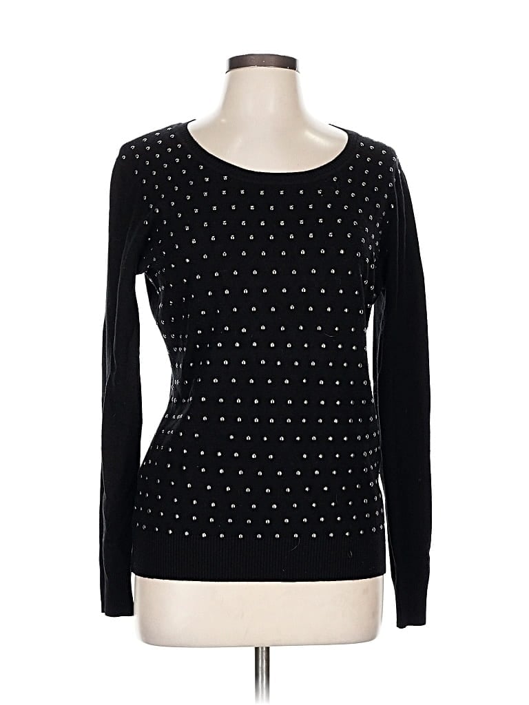 Click to view more detailed imagery on our partner's website Pre-owned Vila Milano Long Sleeve Top Black Sweetheart Neckline Tops
