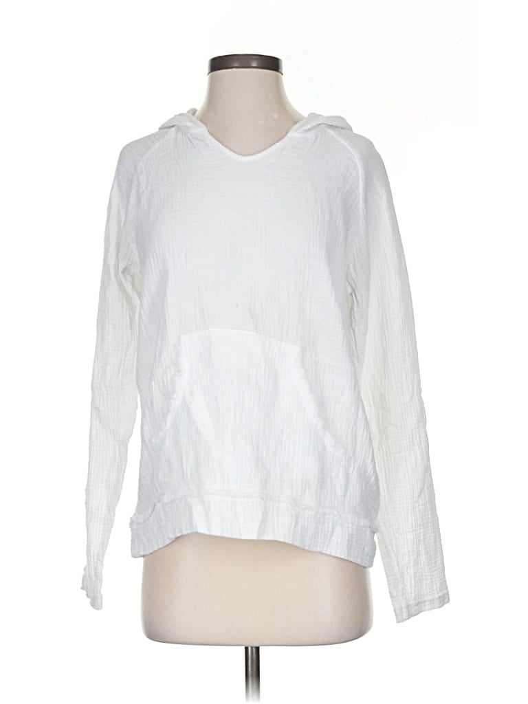 Pre-owned Charlie Long Sleeve Blouse In White
