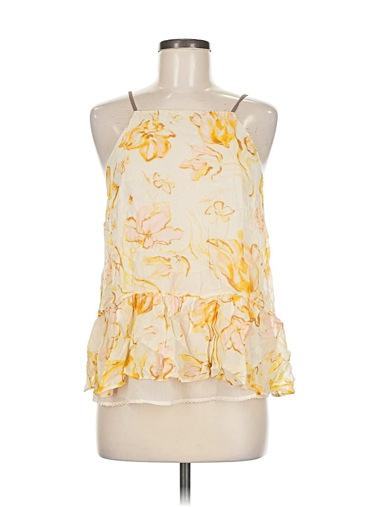 Pre-owned Hd In Paris Sleeveless Blouse In Yellow