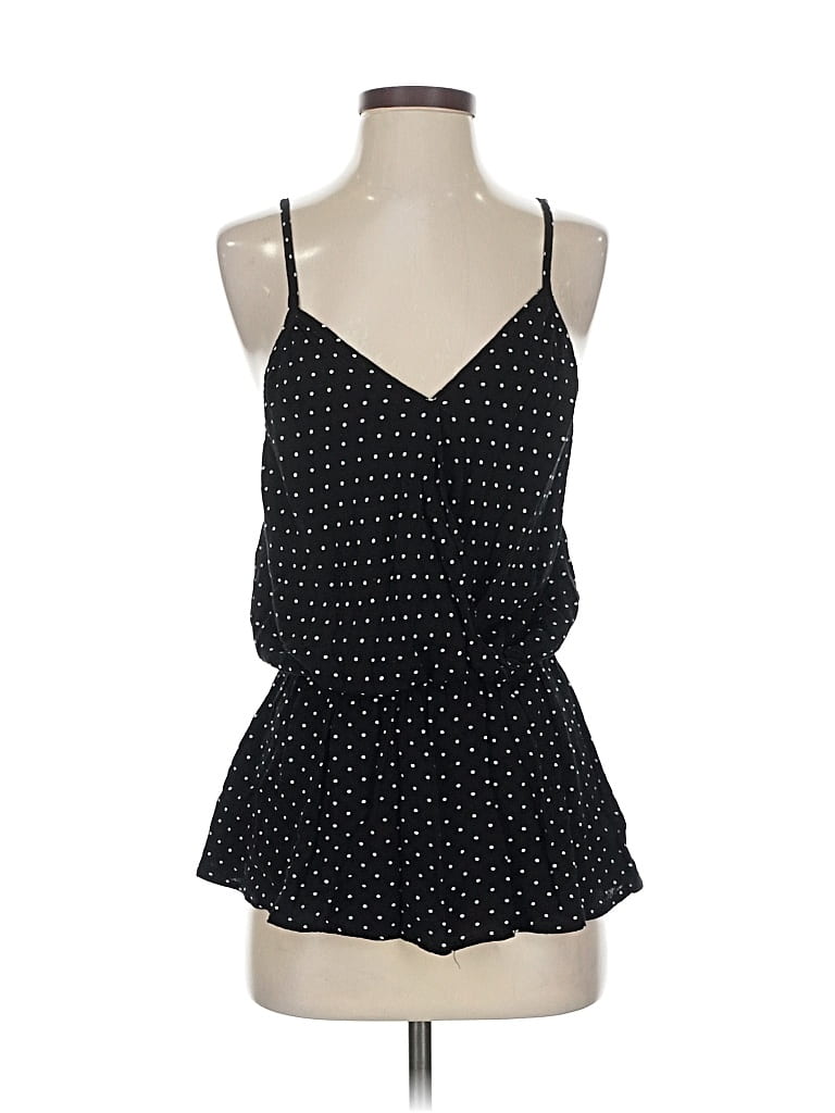 Pre-owned Final Touch Sleeveless Blouse In Black