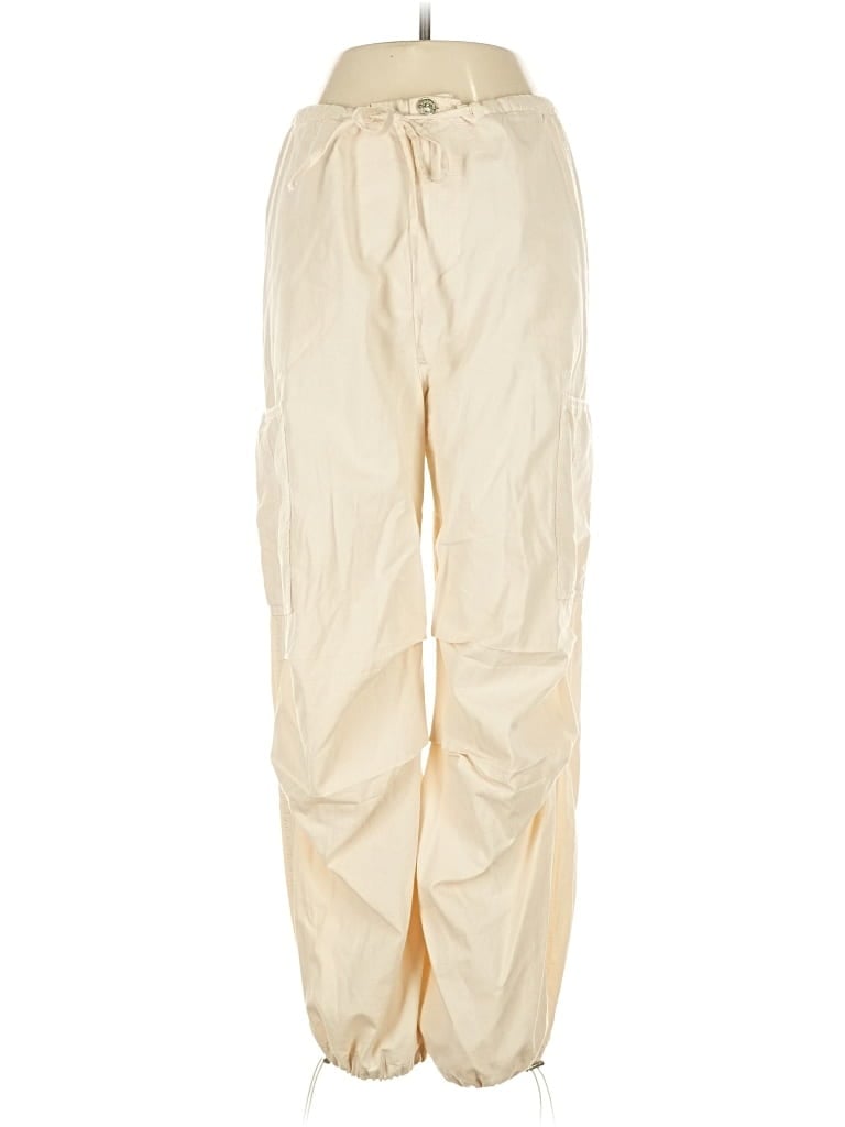 Pre-owned Mng Cargo Pants In White
