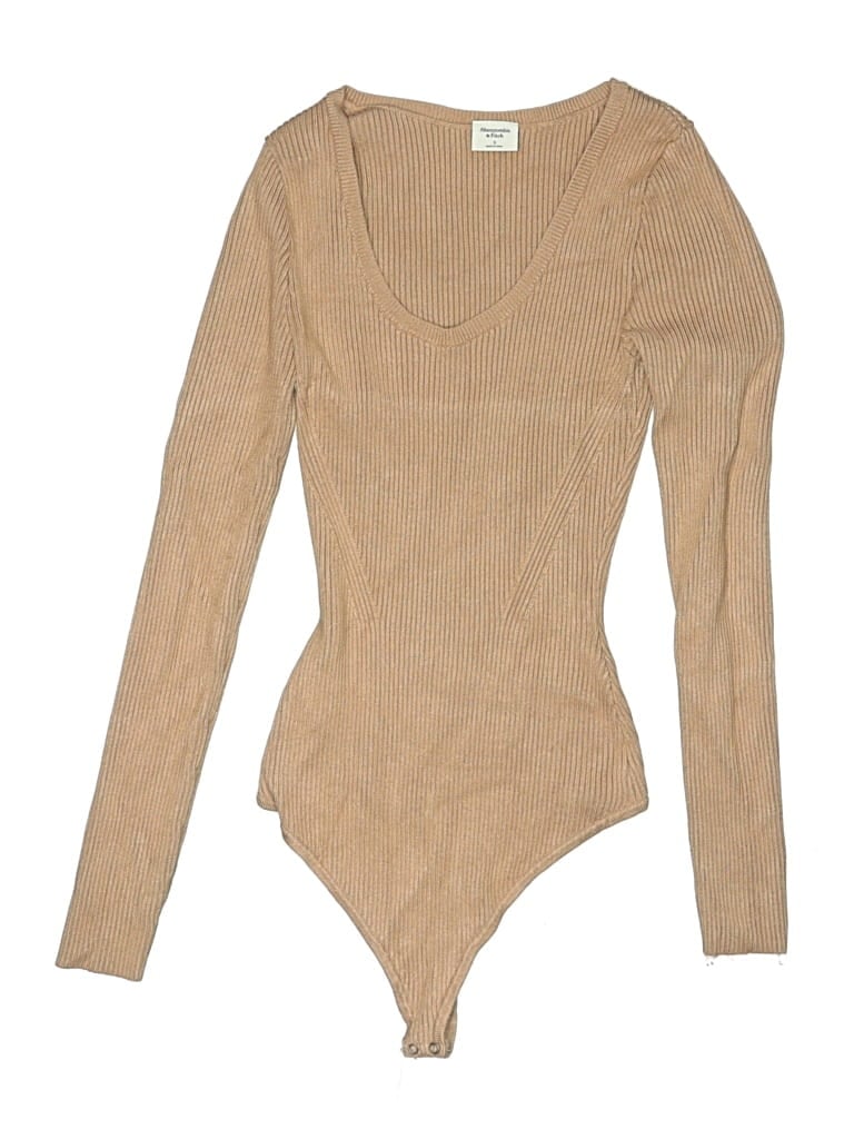 Pre-owned Abercrombie & Fitch Bodysuit In Brown