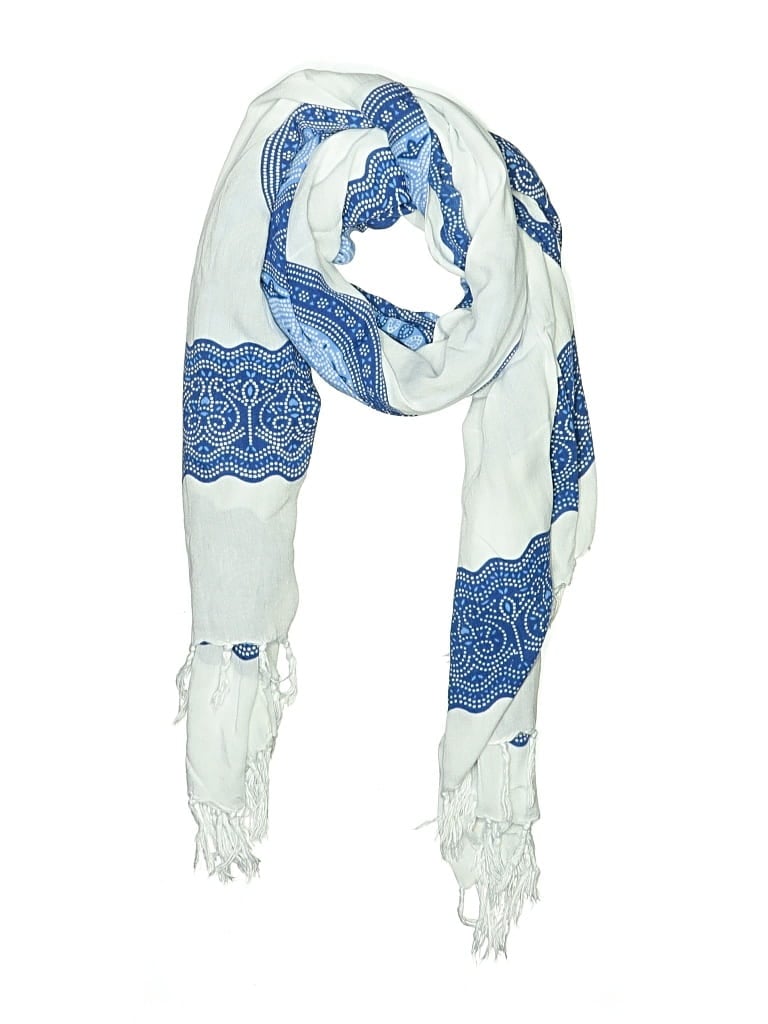 Pre-owned Assorted Brands Scarf In Blue