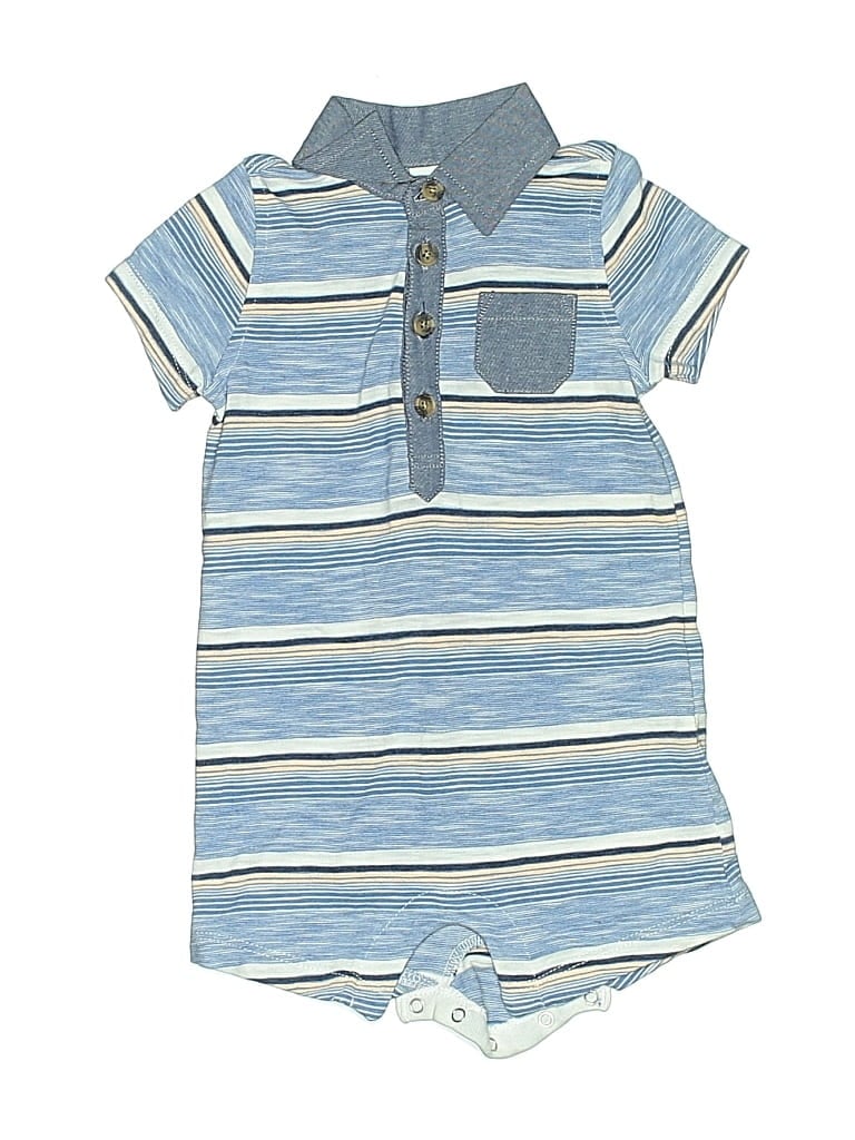 Pre-owned Old Navy Babies' Short Sleeve Outfit In Blue