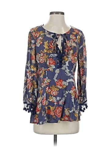 Miss Me 3/4 Sleeve Blouse (view 1)